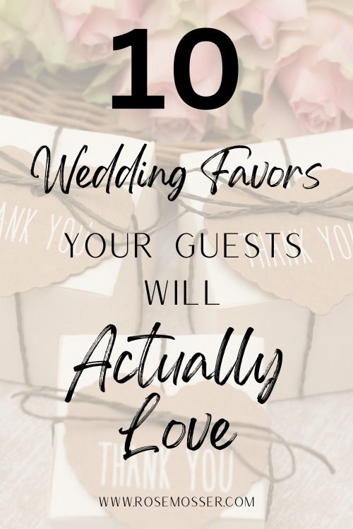 10 Wedding Favors Your Guests will Actually Love