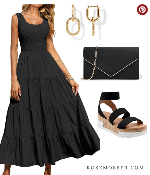 Black Wedding Guest Dress