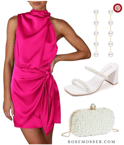 Fuschia Wedding Guest Dress